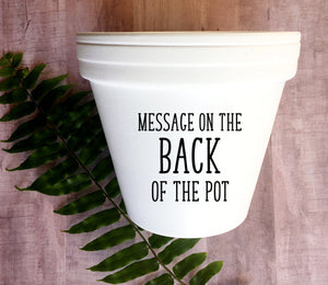 Message on the Back of the Pot
